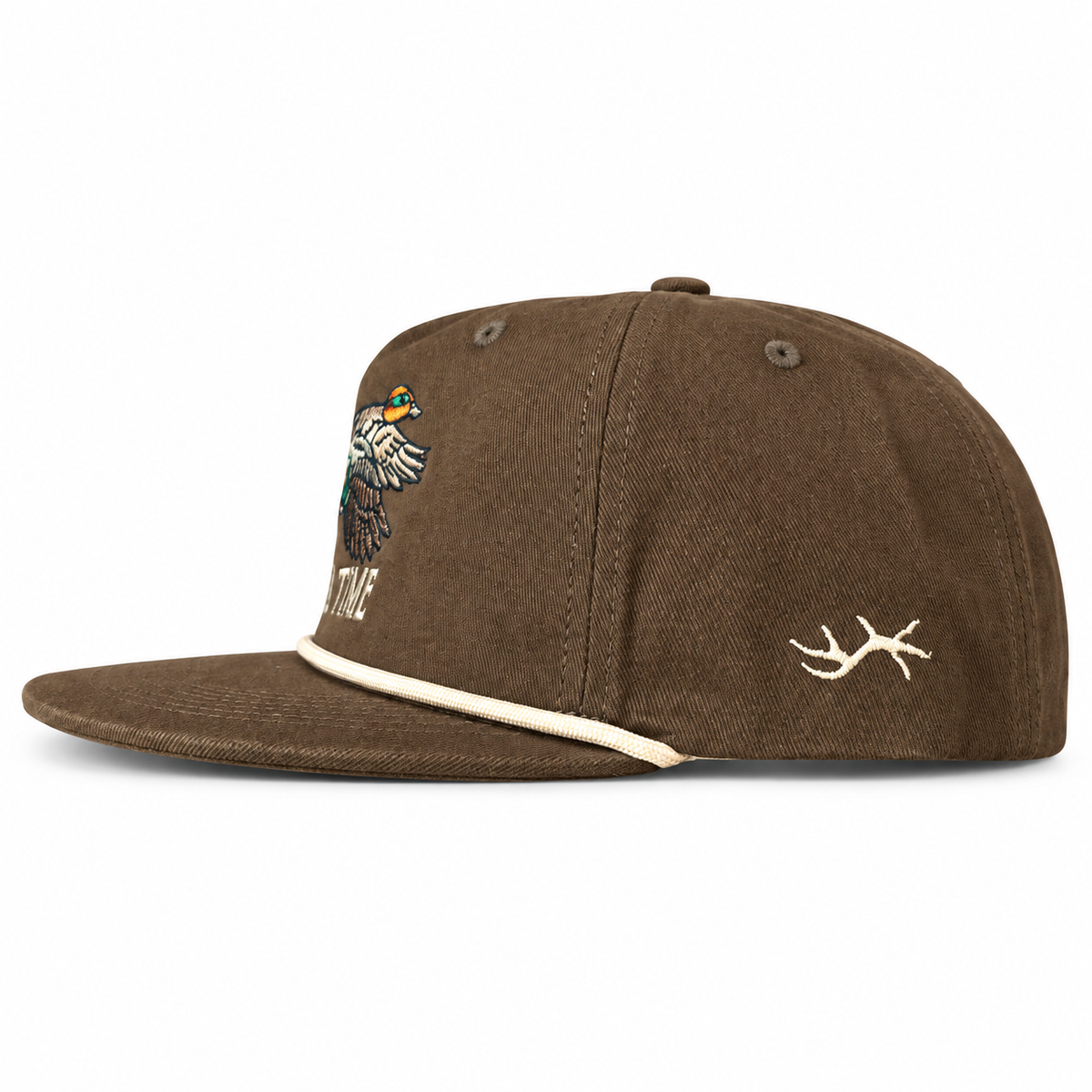 Teal Time Hat (Brown)