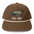 Teal Time Hat (Brown)