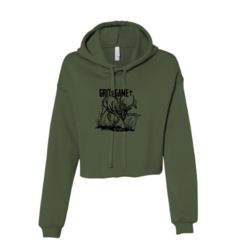 Sacred Scrape Crop Hoodie